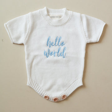 Personalized Baby Knit Romper