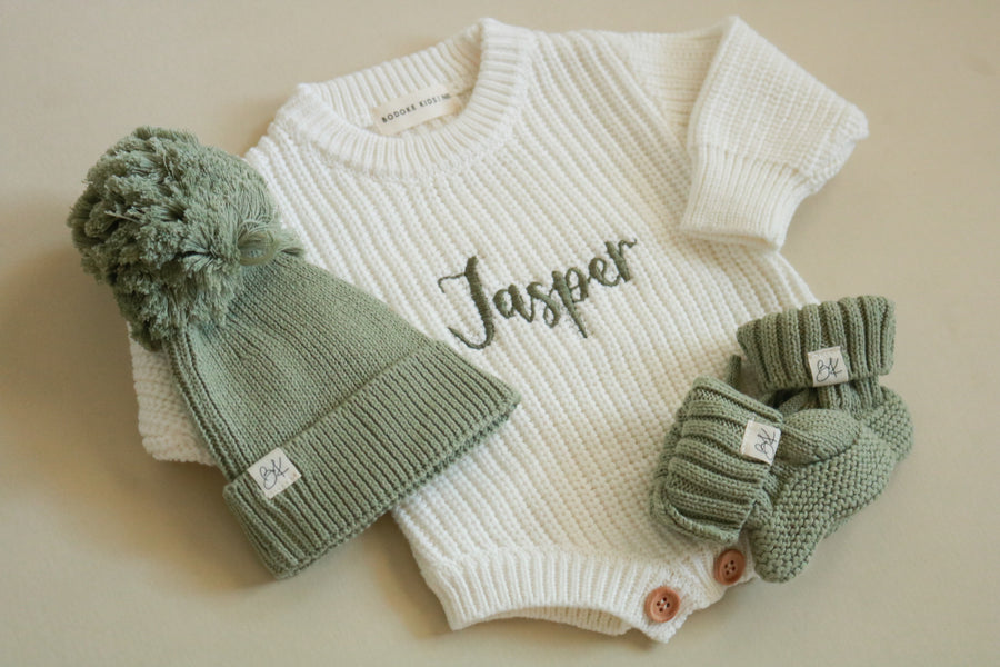 Knit Romper - Personalized