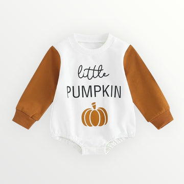 Little Pumpkin Sweatshirt Romper