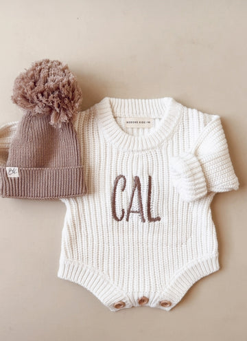 Knit Romper - Personalized