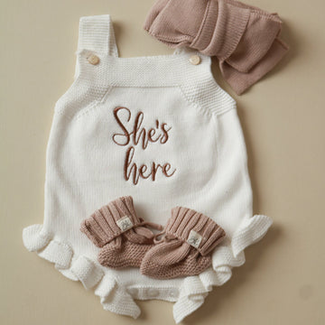 Knit Romper She’s Here