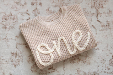 Hand-embroidered Birthday Sweater