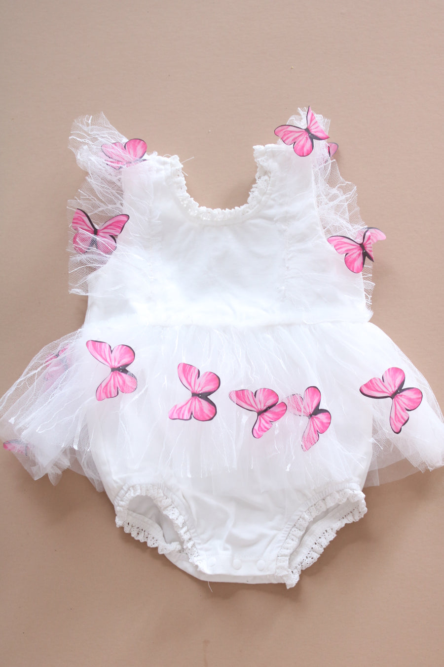 Butterfly Applique Tulle Romper