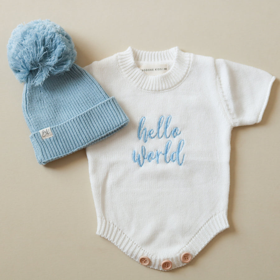 Personalized Baby Knit Romper