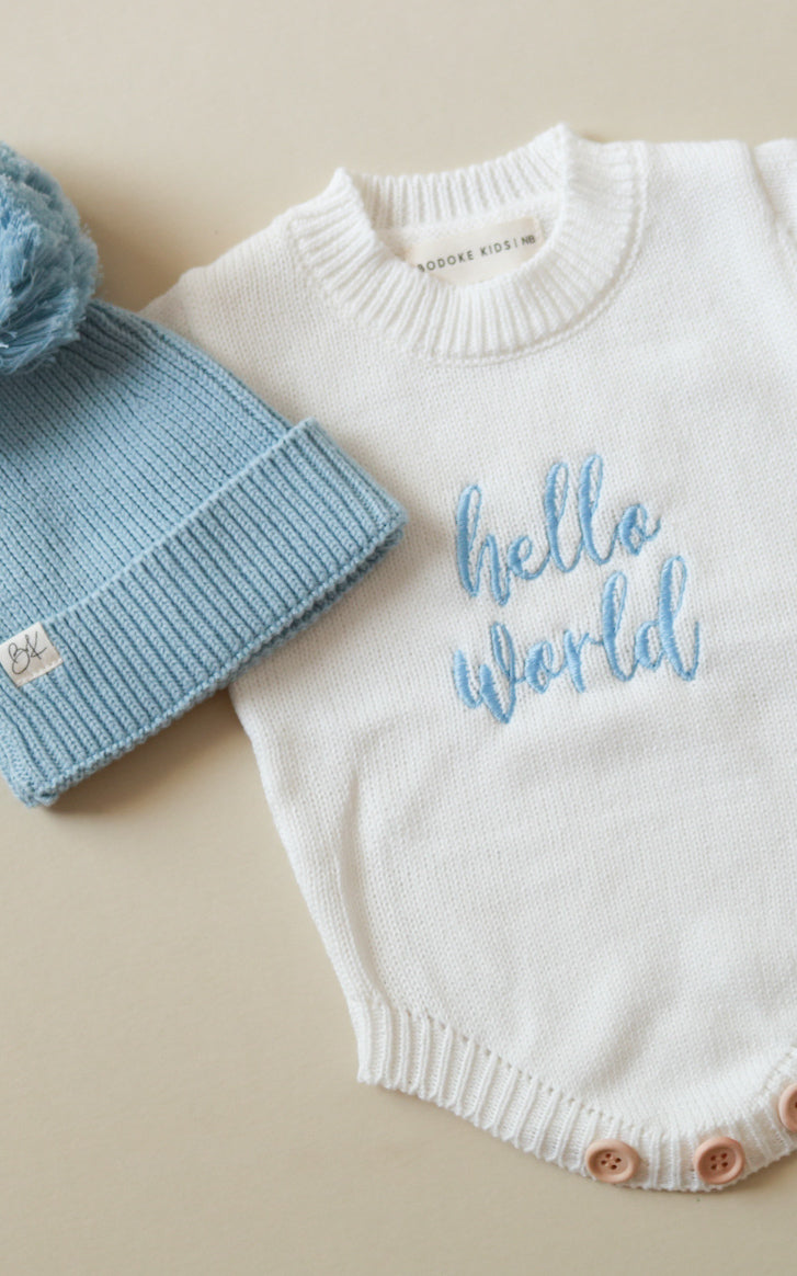 Personalized Baby Knit Romper