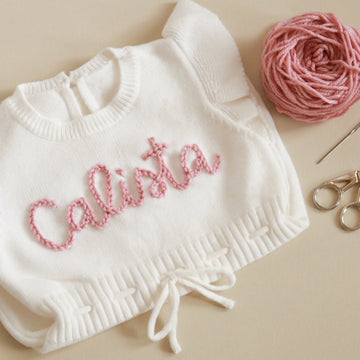 Personalized Handembroidered Romper