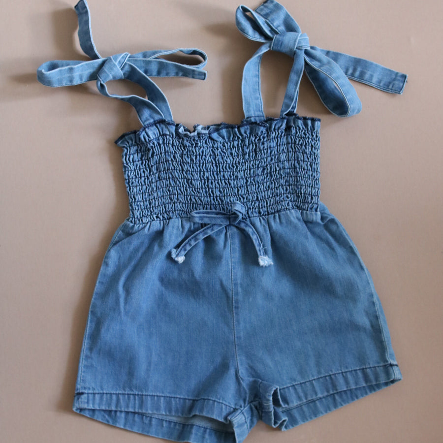 Denim Romper