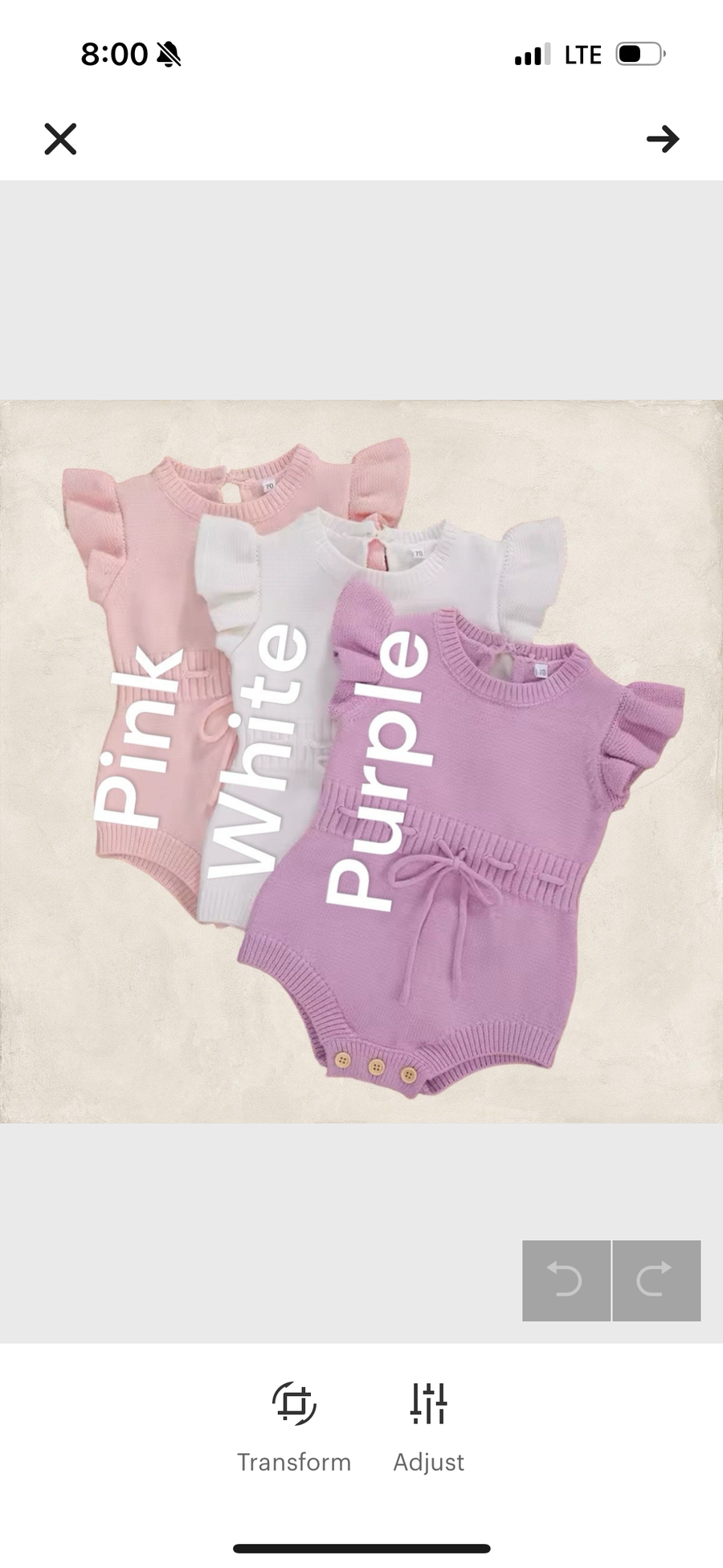 Personalized Handembroidered Romper