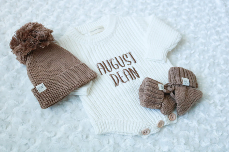 Knit Romper - Personalized