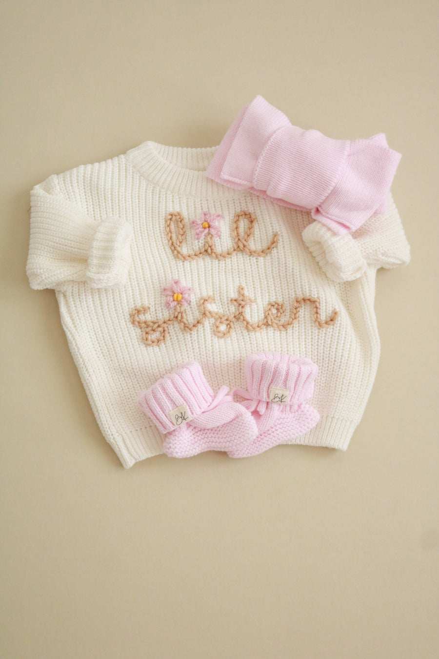 Knit Booties and Bow Headband