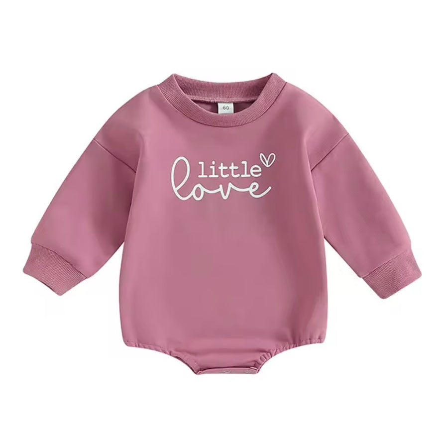 Little Love Sweatshirt Romper