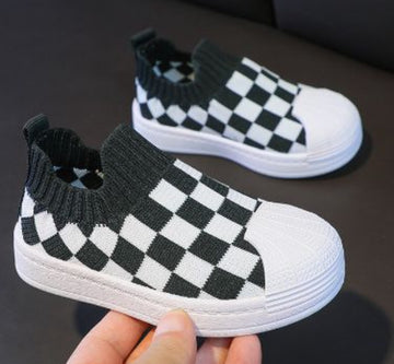 Checkered shoes