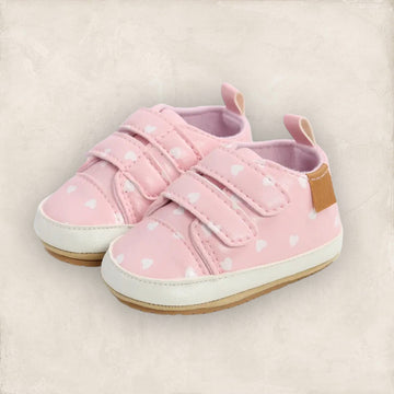 Heart Sneakers Shoes - Pink