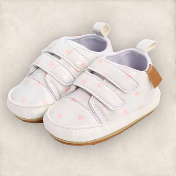 Heart Sneakers Shoes - White