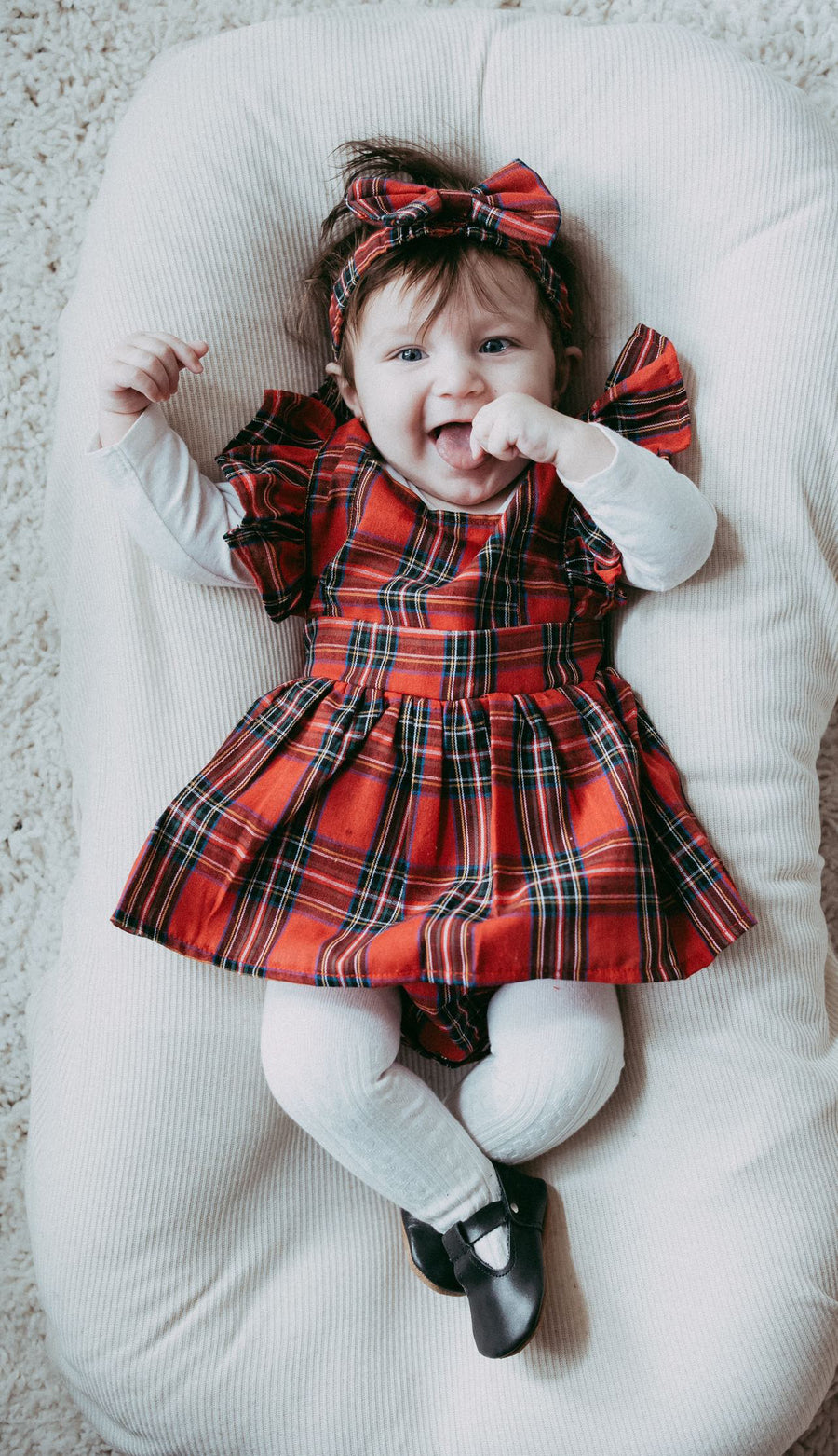 Holiday Dress Plaid Romper