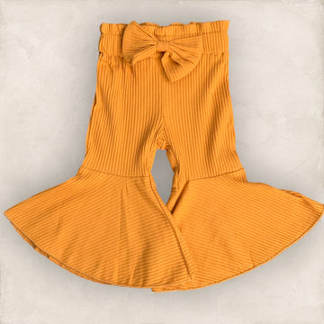 Claire | Flare Pants - Mustard