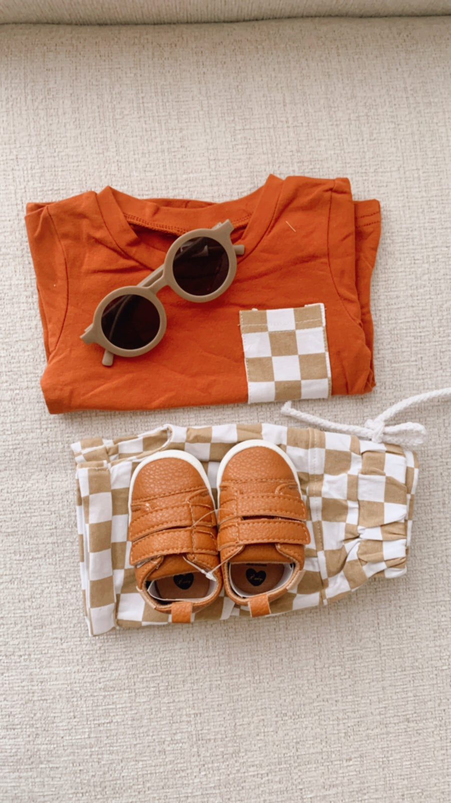 Checkered Shorts + Shirt Set