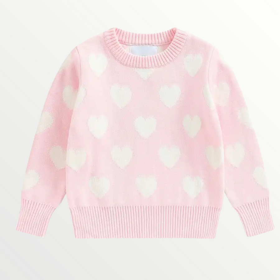 Heart Sweater - pink