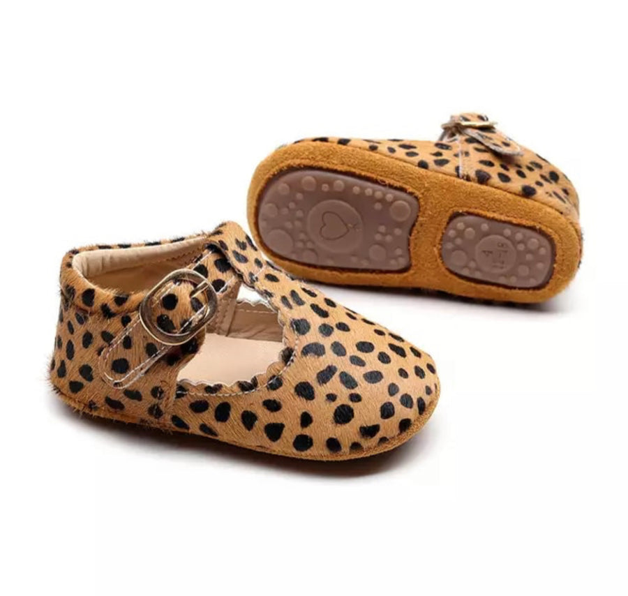 Mary Jane Leather Moccs - 4 Colors