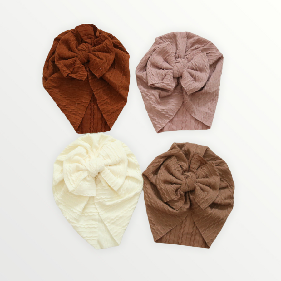 Big Bow Turban - 7 Colors Available