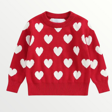 Heart Sweater - Red