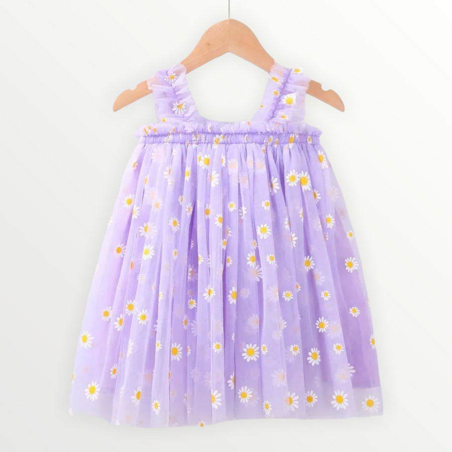 Daisy Tulle Dress - Purple