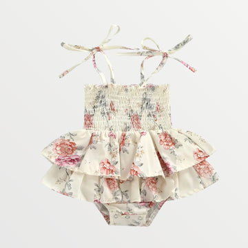 Spring | Floral Ruffle Romper