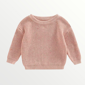 Speckled Sweater- Pink
