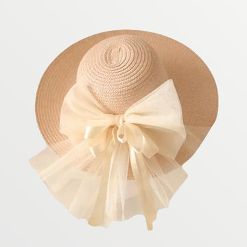 Sun Hat w/ Bow Pink