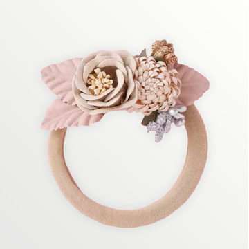 Flower Headband - Boho Peach