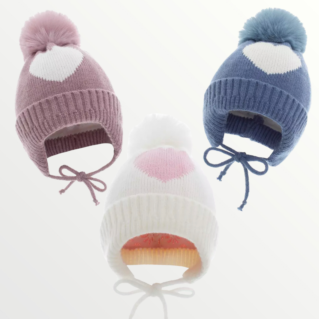 Heart Pom Beanie