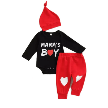 Valentine's Mama's Boy | 3PC Baby Outfit