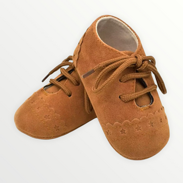 Suede Baby Shoes - Brown