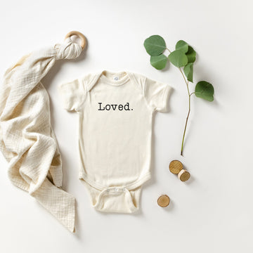 Loved. | Baby Announcement Bodysuit